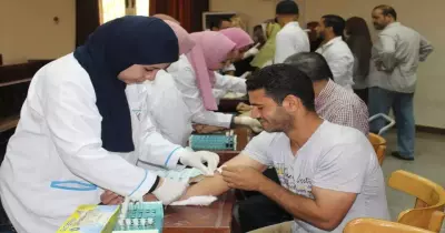 استمرار حملة «جامعة خالية من فيروس سي» بالمنصورة