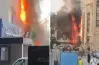 صور وفيديو حريق قسم شرطة الأزبكية بوسط القاهرة