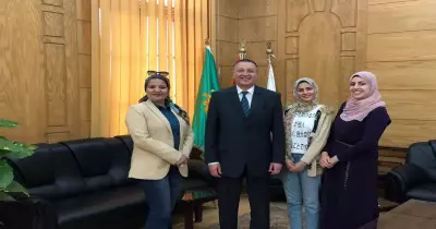 جامعة بنها تكرم طالبتين للفوز بالمركز الأول في مسابقة الخطابة باللغة اليابانية