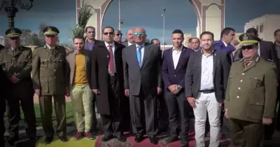 وفد من جامعة دمنهور يزور مديرية أمن البحيرة للتهنئة بعيد الشرطة