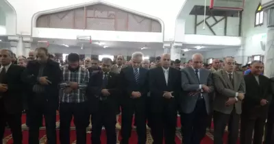 جامعة المنيا تقيم صلاة الغائب علي أراواح ضحايا مسجد الروضة بسيناء