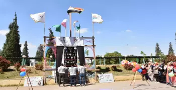 جوالة جامعة مدينة السادات تستقبل الطلاب الجدد بفقرات فنية