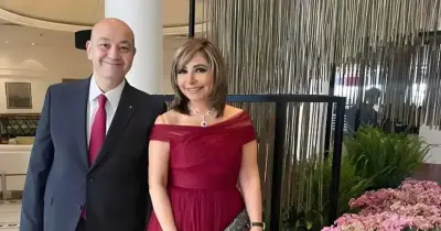 لميس الحديدي وعمرو أديب يجتمعان في خطوبة نجلهما بعد انفصالهما (صور)