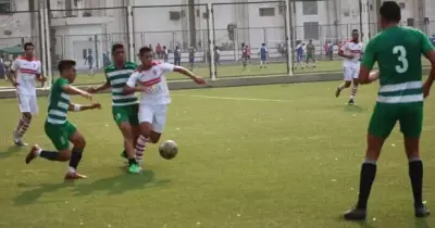 اشتباكات بالأيدي بين اللاعبين والأجهزة الفنية في مباراة الزمالك والإنتاج الحربي للناشئين