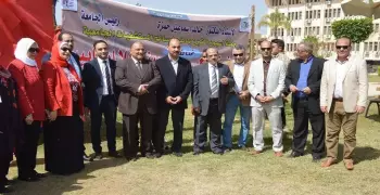 جامعة الفيوم تطلق حملة تبرع بالدم لصالح القوات المسلحة