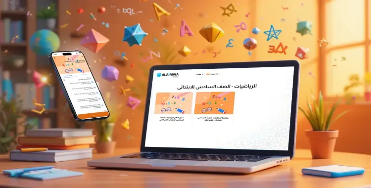  مواصفات اختبار شهر أكتوبر ونوفمبر رياضيات للصف السادس الابتدائي 2026 