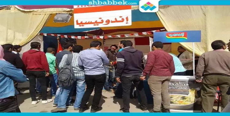  صور| جامعة بني سويف تنظم مهرجانا دوليا للوافدين 