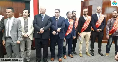 رئيس اتحاد طلاب جامعة بنها يُكرم رؤساء الاتحاد السابقين