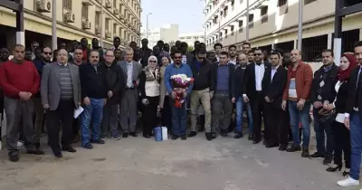 استقبال طلاب جامعة السويس المشاركين في الملتقى الأول للوافدين بالمنصورة