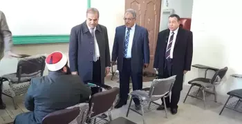 رئيس جامعة الأزهر يتفقد لجان طلاب فرع الدراسة (صور)