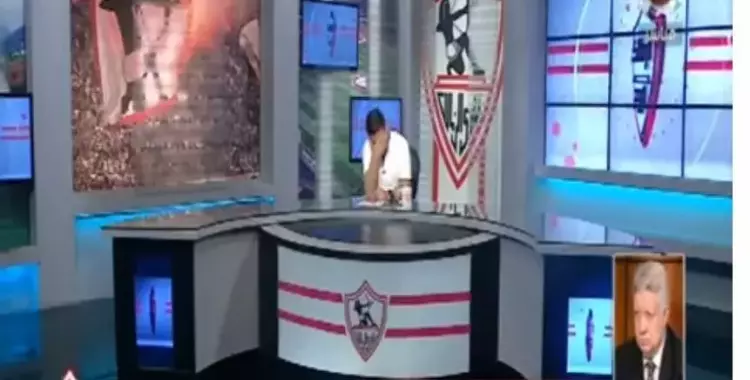  شاهد.. بكاء خالد الغندور على الهواء بسبب الزمالك 