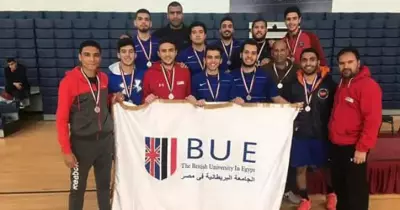 الجامعة البريطانية تفوز بالميدالية الفضية في دوري كرة اليد