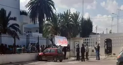 وقفة احتجاجية لجماهير النجم بسبب الهزيمة التاريخية من الأهلي