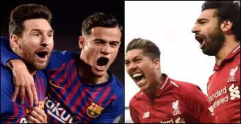 ملخص مباراة برشلونة وليفربول barcelona vs Liverpool​​​​​​​ (فيديو)
