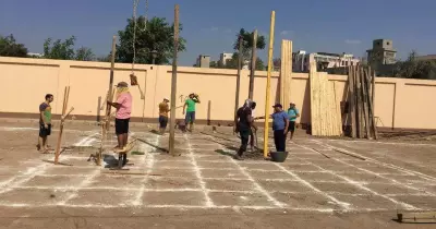 وفود الجوالة تقيم الخيام استعدادا لأسبوع شباب الجامعات بالمنوفية