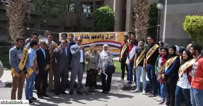 جامعة حلوان توجه العمداء والطلاب للإدلاء بأصواتهم في الانتخابات الرئاسية 2018 (صور)