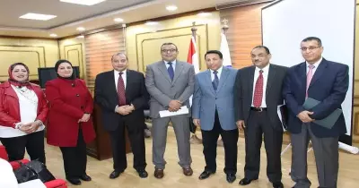 جامعة بني سويف تناقش الخطة الاستراتيجية لتطوير التعليم العالي