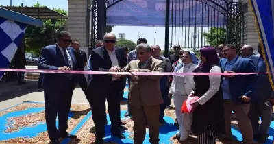 افتتاح معرض السلع الغذائية الثالث بجامعة بنها