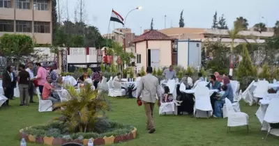 إفطار جماعي لنقابة العاملين بجامعة مدينة السادات
