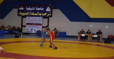 بمشاركة 17 جامعة.. افتتاح منافسات المصارعة بدورة الشهيد الرفاعي بجامعة المنوفية