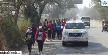 بالصور.. ماراثون جري «42 كيلو متر» لطلاب جامعة المنيا
