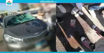 سيارة تصدم موظفة وطالبا أمام بوابة جامعة الأزهر