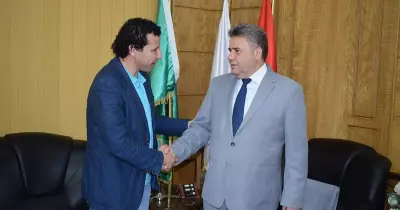رئيس جامعة بنها يستقبل عميد فنون تطبيقية الجديد