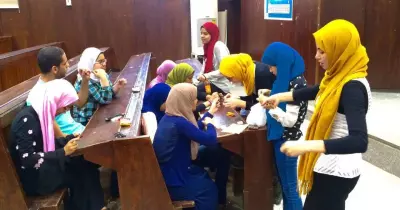 نموذج محاكاة اليونسكو بـ«سياسة القاهرة» يستكمل تدريباته للطلاب (صور)