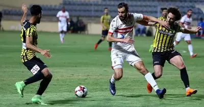 شاهد هدف المقاولون العرب الأول في مرمى الزمالك اليوم