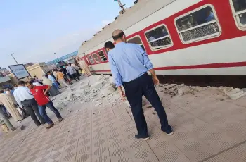 السكة الحديد تعلن تفاصيل حادث خروج عربة قطار طنطا عن القضبان
