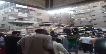 انهيار عقار حدائق القبة اليوم بالصور وأسماء الضحايا والمصابين