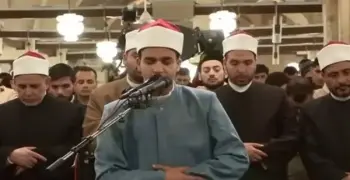 بعمر الـ 18.. محمد رضا قابيل يؤم المصلين في التراويج بالجامع الأزهر (فيديو)