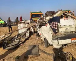 6 أشقاء ضمن ضحايا حادث الدواويس بالإسماعيلية.. تفاصيل
