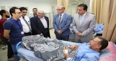 وزير التعليم العالي يتفقد مستشفيات جامعة عين شمس