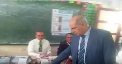 رئيس جامعة كفر الشيخ يدلي بصوته في انتخابات الرئاسة 2018