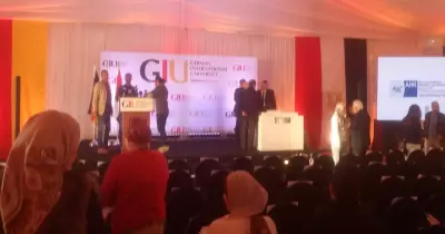 بدء حفل وضع حجر أساس الجامعة الألمانية الدولية بعرض فيلم عن علاقات مصر وألمانيا