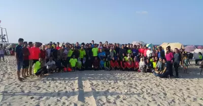 أنشطة رياضية وترفيهية بملتقى طلاب جامعة المنصورة في جمصة