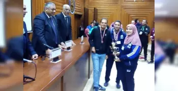 فوز جامعة بني سويف بـ3 ميداليات فضية وبرونزية في النشاط العلمي بأسبوع شباب الجامعات