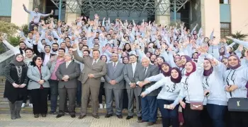 رئيس جامعة المنوفية يشارك في «فان داي» طلاب كلية الطب