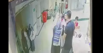 فيديو تعدي مرافق مريض على ممرضة في مستشفى عام بالسادات