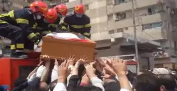 جنازة عسكرية للمقدم محمد الحوفي بمشاركة المئات من الأهالي (صور)