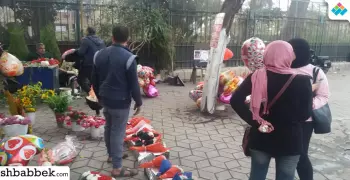 بالصور.. طلاب جامعة عين شمس يحتفلون بعيد الحب