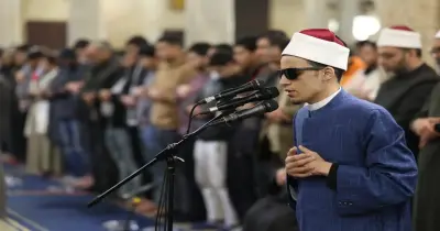 أين يصلي الشيخ محمد أحمد حسن أول صلاة تراويح في رمضان؟