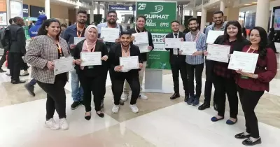طلاب كلية صيدلة أاكتوبر للعلوم الحديثة يحصدون المراكز الثلاثة الأولى بمعرض دبي الدولي