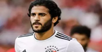مروان محسن يتدرب منفردا في معسكر منتخب مصر