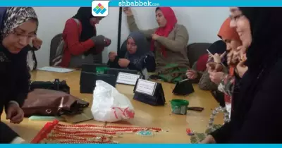 تدريب طلاب جامعة «القناة» على الأشغال اليدوية