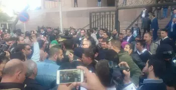 توافد العشرات على مجلس الدولة لحضور الحكم في قضية تيران وصنافير