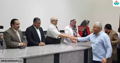 رئيس جامعة عين شمس يفتتح مدرج جديد بكلية التربية النوعية (صور)