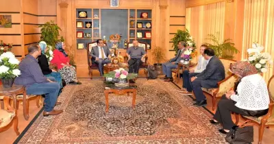 وفد من جامعة «توبنجن» الأمريكية يزور جامعة المنصورة