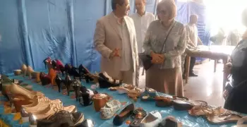 افتتاح معرض «أهلا بالعيد» للمنتجات الجلدية في جامعة عين شمس
